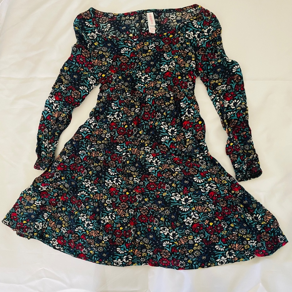 Long sleeve floral dress